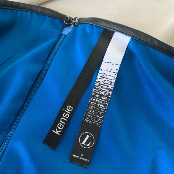 Kensie Blue with Sparrow Print Skater Dress - Picture 5 of 12